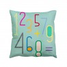 Housse de coussin 50x50 cm 100% coton bio Numbers - Chic Mic*