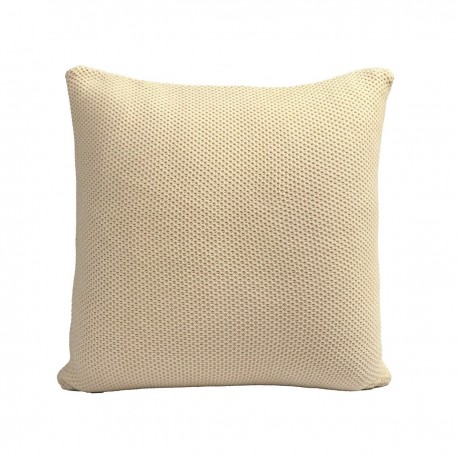 Coussin 50x50cm 100% coton tricoté Coconut Milk - Chic Mic