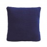 Coussin 50x50cm 100% coton tricoté Royal Blue - Chic Mic
