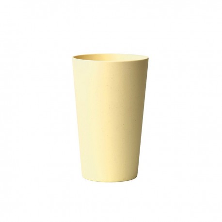 Verre 400ml en matiere vegetal Pastel Yellow - Bioloco Plant