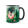 Mug ceramic black 350ml - Les Muses (Flora)