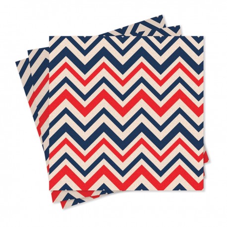 Bamboo Napkin 33x33 cm Maritime Lines - Chic Mic