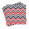 20 Serviettes 100% Bambou 33x33 cm Maritime Lines - Chic Mic