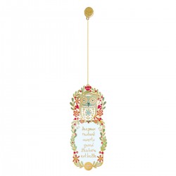Bookmark - Noël Folk (chouette)
