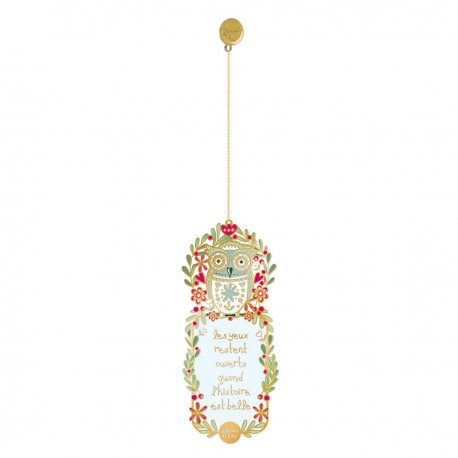 Bookmark - Noël Folk (chouette)
