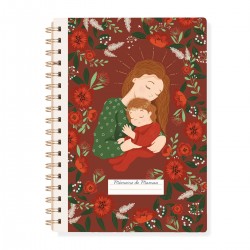 Carnet de notes A5 à spirale - Douce nuit (mémoire de Maman)
