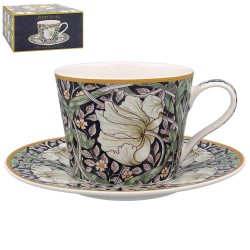 Cup and saucer - William Morris (White Pimpernel)