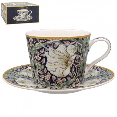 Cup and saucer - William Morris (White Pimpernel)