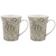 Set 2 mugs - William Morris (Artichoke)