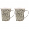 Coffret 2 mugs en porcelaine - William Morris (Artichoke)