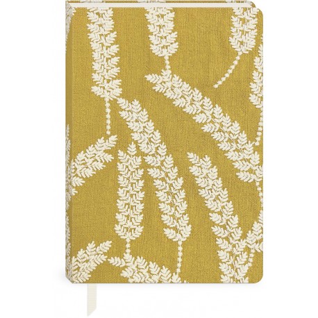 Carnet de notes couverture en tissu & brodée - Sweet boutique (Wheat)