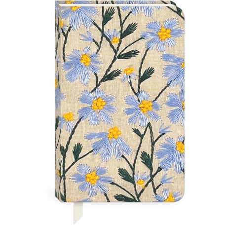 Carnet de notes couverture en tissu - Sweet boutique (Periwinkle)
