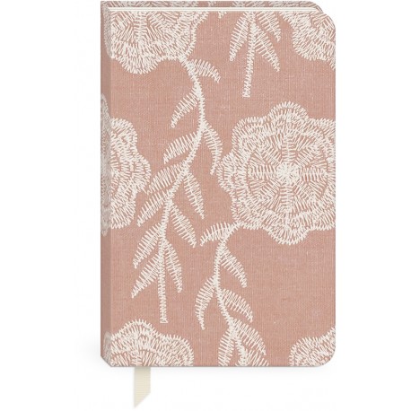 Carnet de notes couverture en tissu - Sweet boutique (Peony)