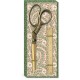 Set ciseaux et règle - Sweet boutique (Antique Gold)