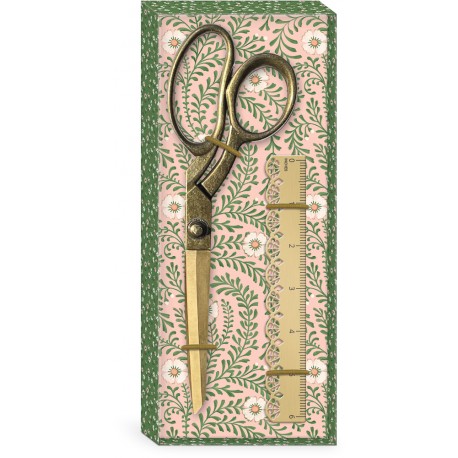 Set ciseaux et règle - Sweet boutique (Antique Gold)