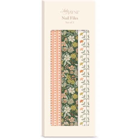 Boite 3 limes à ongles - Sweet boutique (Forest coral floral)
