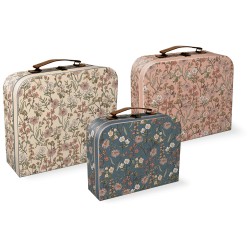 Set de 3 valises rectangulaires gigognes MM - Etched Floral