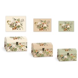 Set de 3 coffres rectangulaires gigognes - Fern Ephemera
