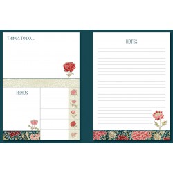 Carnet blocs notes, autocollants - William Morris (Cray)