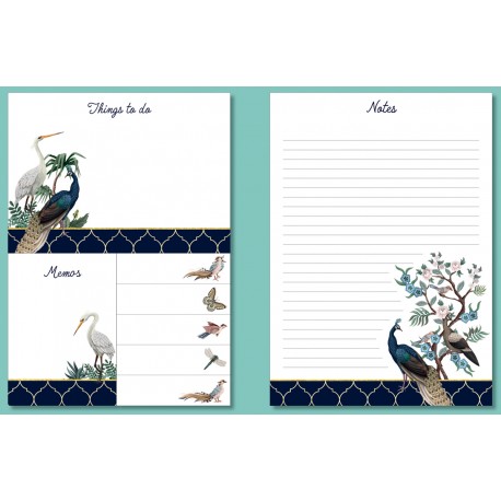 Carnet blocs notes, autocollants - Opulence