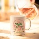 Mug céramique beige mat 350ml - Club N°One (magic daronne)