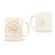 Mug céramique beige mat 350ml - Club N°One (forever trente)