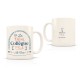 Mug céramique beige mat 350ml - Club N°One (best collègue)