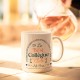 Mug céramique beige mat 350ml - Club N°One (best collègue)