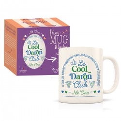 Mug céramique beige mat 350ml - Club N°One (cool daron)