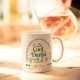 Mug céramique beige mat 350ml - Club N°One (cool daron)