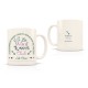 Mug céramique beige mat 350ml - Club N°One (woof lovers)