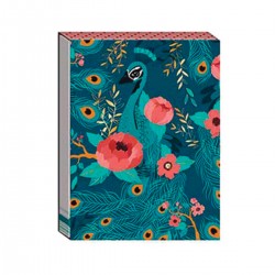 Pocket carnet de notes aimanté - Paon