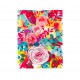 Pocket carnet de notes aimanté - Floral rose