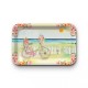 Plateau rectangulaire kraft (28x18 cm) - Spring floral (vélo)