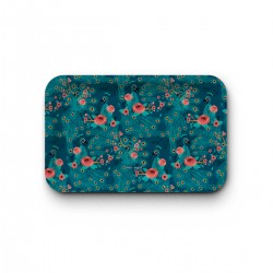 Plateau rectangulaire kraft (28x18 cm) - Paon