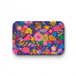 Plateau rectangulaire kraft (28x18 cm) - Forêt florale