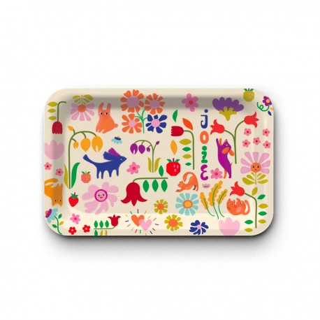 Tray recycled kraft (28x18 cm) - Enjoy
