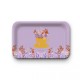 Plateau rectangulaire kraft (28x18 cm) - Bouquet d'amour