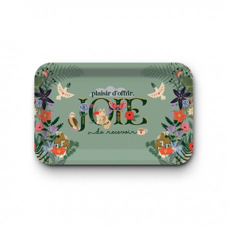Plateau rectangulaire kraft (mate 28x18 cm) - Les arcanes du coeur