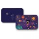Plateau rectangulaire kraft (mate 28x18 cm) - Cosmic (miaou)