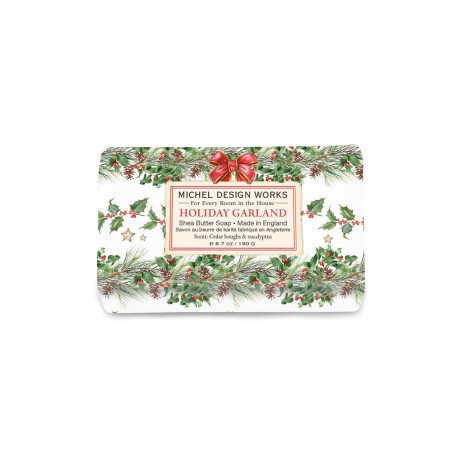 Savon rectangulaire en barre 190g - Holiday Garland