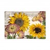 Rectangle glass soap dish - Sunflower