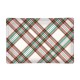 Rectangle glass soap dish - Vintage Plaid
