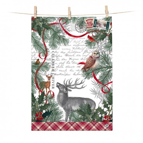 Kitchen towel - Winter Woodland