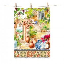 Torchon 100% coton - Tuscan Terrace