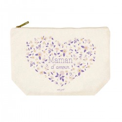 Trousse rectangulaire GM (28x20 cm) - Bouquet d'amour (Maman d'amour)