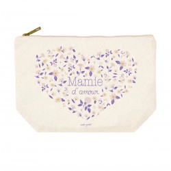 Trousse rectangulaire GM (28x20 cm) - Bouquet d'amour (Mamie d'amour)