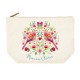 Trousse rectangulaire GM (28x20 cm) - Floral folk (Maman chérie)