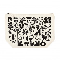 Trousse rectangulaire GM (28x20 cm) - La vie est belle