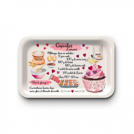Tray (28x18 cm) - Recettes cupcakes